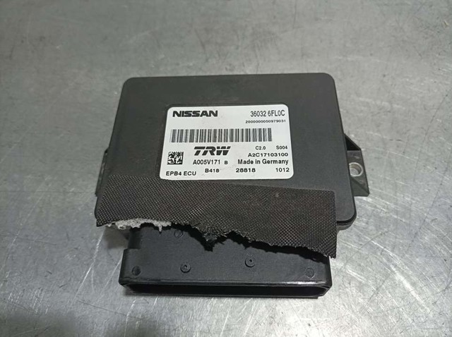 Unidade de controlo (módulo) do freio de estacionamento eletromecânico 360326FL0C NISSAN