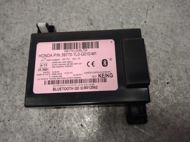 39770TL0G010M1 Honda