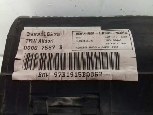 Cinto de segurança (AIRBAG) de passageiro 3982316275 BMW