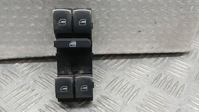 Unidade de botões dianteira esquerda de controlo de elevador de vidro 3C8959857 VAG