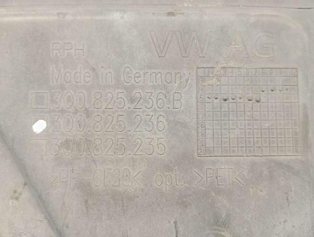 Proteção de motor, de panela (da seção de motor) 3Q0825236 VAG