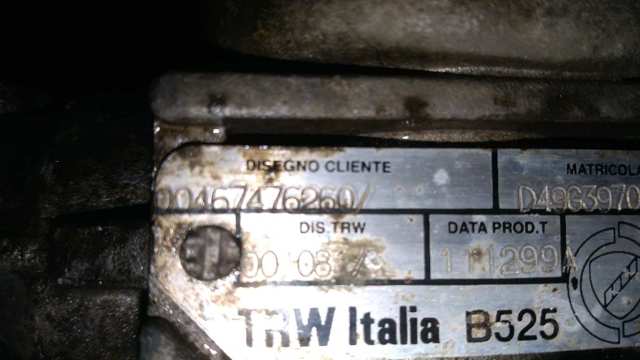 Cremalheira da direção 467476260 FIAT
