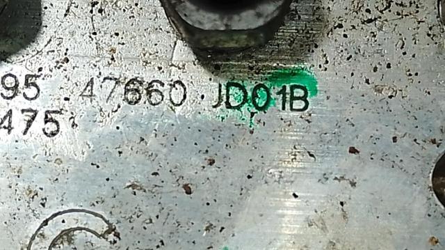Unidade hidráulico de controlo ABS 47660JD01B NISSAN