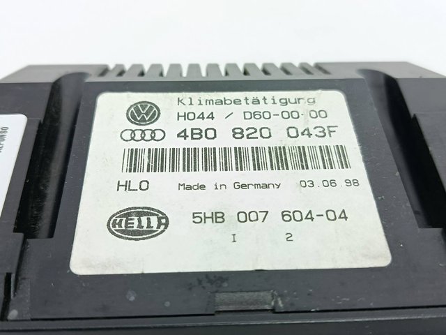 Unidade de controlo dos modos de aquecimento/condicionamento Audi A6  4BH ao melhor preço