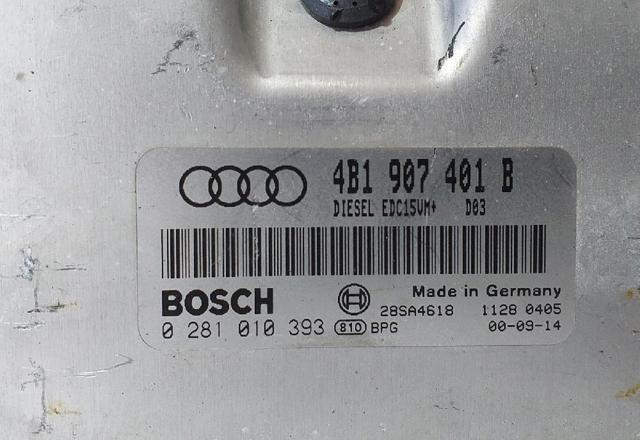 Módulo de direção (Centralina eletrônica) de motor 4B1907401B VAG