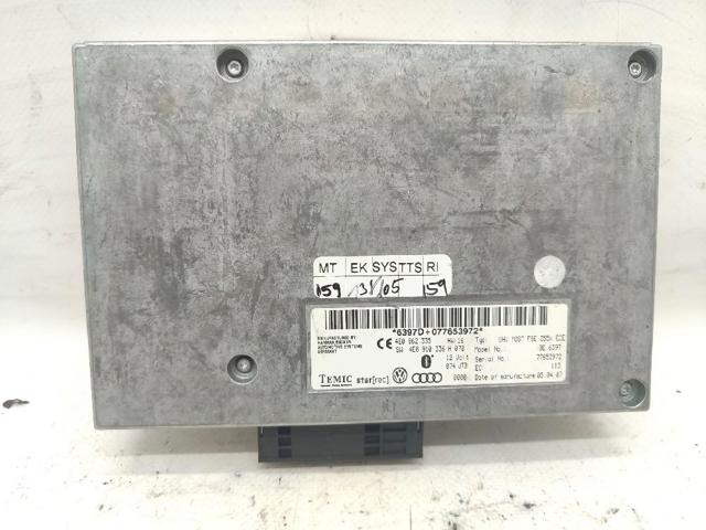 Unidade de controlo Bluetooth 4E0862335 VAG