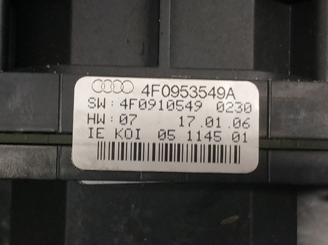 Módulo de direção (Centralina eletrônica) dos interruptores instalados na coluna da direção 4F0953549A VAG