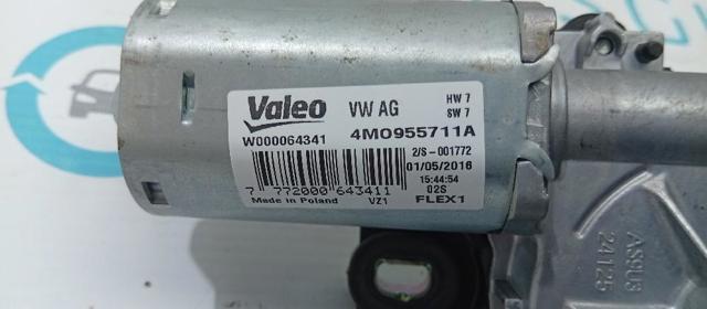 Motor de limpador pára-brisas de vidro traseiro 4M0955711A VAG
