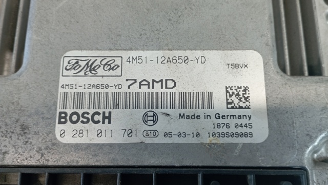 Módulo de direção (Centralina eletrônica) de motor 4M5112A650YD FORD