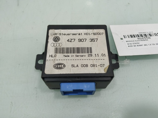 Módulo de direção (Centralina eletrônica) das luzes 4Z7907357 VAG