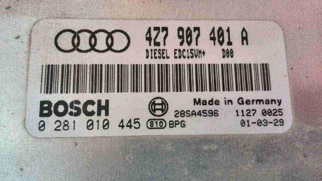 Módulo de direção (Centralina eletrônica) de motor 4Z7907401A VAG