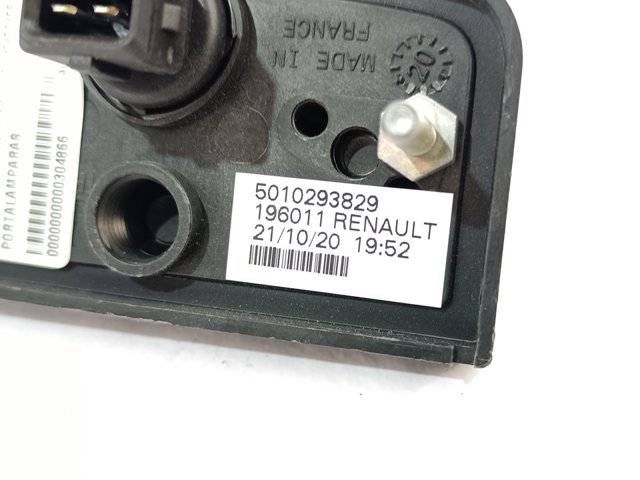 Lanterna da luz de fundo de matrícula traseira 5010293829 RENAULT
