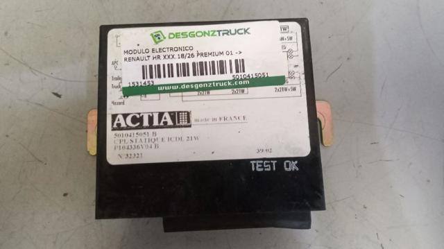 Módulo de direção (Centralina eletrônica) das luzes 5010415051 RENAULT