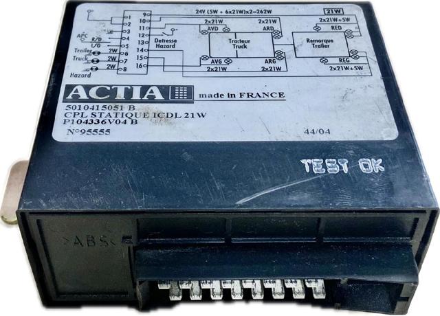 Módulo de direção (Centralina eletrônica) das luzes 5010415051 RENAULT
