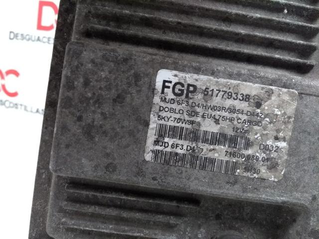 Módulo de direção (Centralina eletrônica) de motor 51779338 FIAT