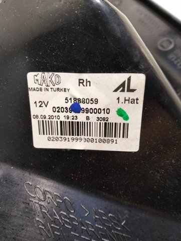 Lanterna traseira direita 51888059 FIAT