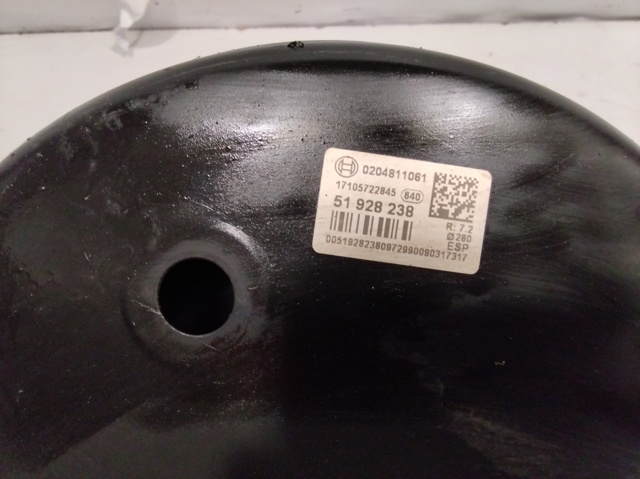 Reforçador dos freios a vácuo 51928238 PEUGEOT