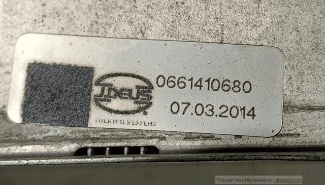 Radiador de intercooler 51930049 FIAT