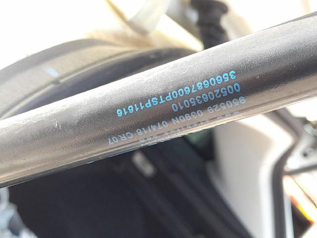 Amortecedor de tampa de porta-malas (de 3ª/5ª porta traseira) 52031518 FIAT