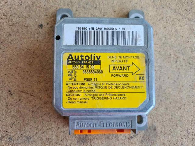 Módulo processador de controlo da bolsa de ar (Centralina eletrônica AIRBAG) 550541500 PEUGEOT