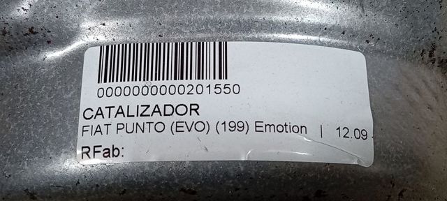 Filtro de partículas do sistema dos gases de escape 55230485 FIAT