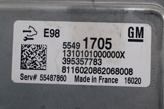 Módulo de direção (Centralina eletrônica) de motor 55487860 OPEL