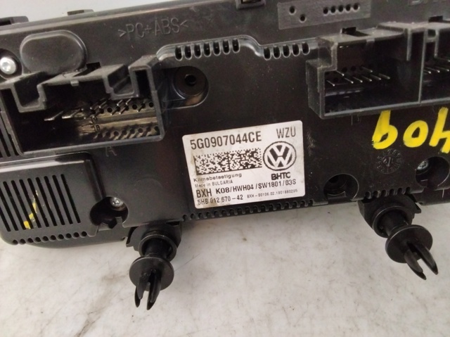 Unidade de controlo dos modos de aquecimento/condicionamento 5G0907044CE VAG