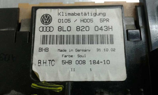 Unidade de controlo dos modos de aquecimento/condicionamento 5HB00818410 VAG