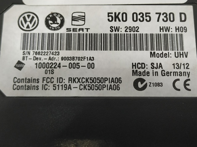 5K0035730D VAG