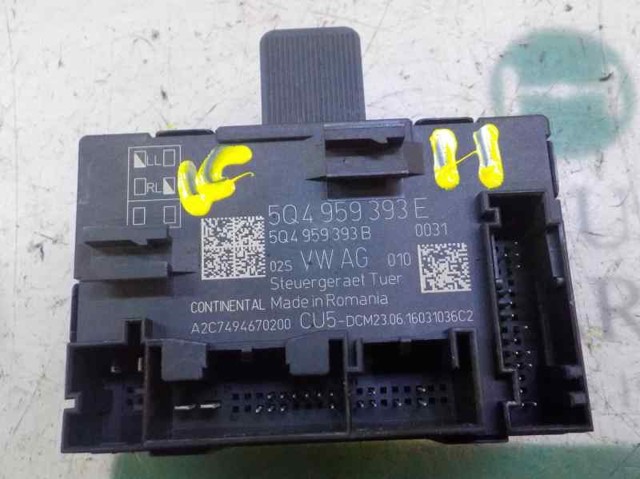 Módulo de conforto da porta dianteira 5Q4959593EZ00 VAG