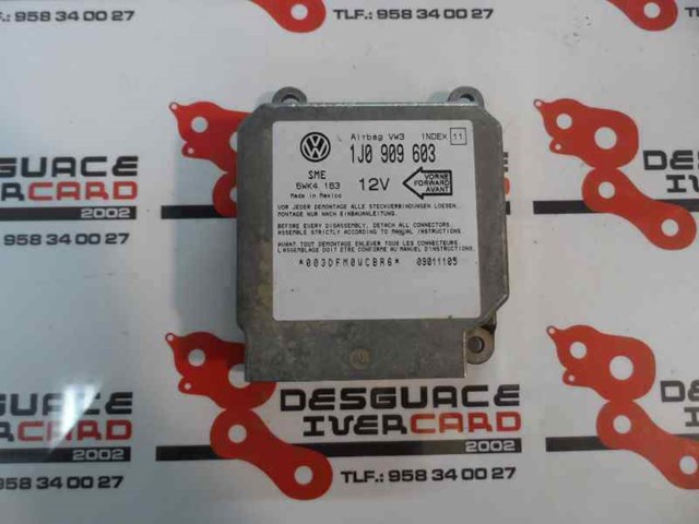 Módulo processador de controlo da bolsa de ar (Centralina eletrônica AIRBAG) 5WK4163 VAG
