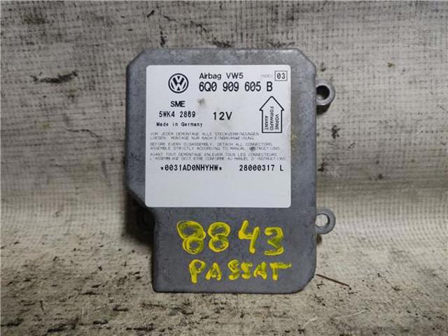 Módulo processador de controlo da bolsa de ar (Centralina eletrônica AIRBAG) 5WK42869 VAG