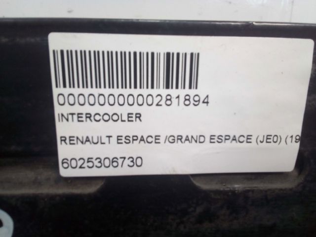 Radiador de intercooler 6025306730 RENAULT