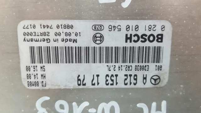 Módulo de direção (Centralina eletrônica) de motor 6121531779 MERCEDES