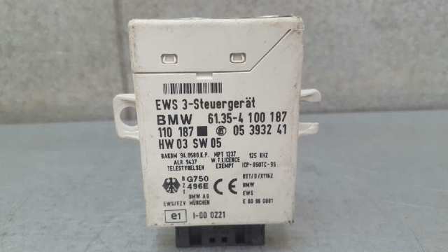 Módulo de direção (Centralina eletrônica) de imobilizador 61354100187 BMW