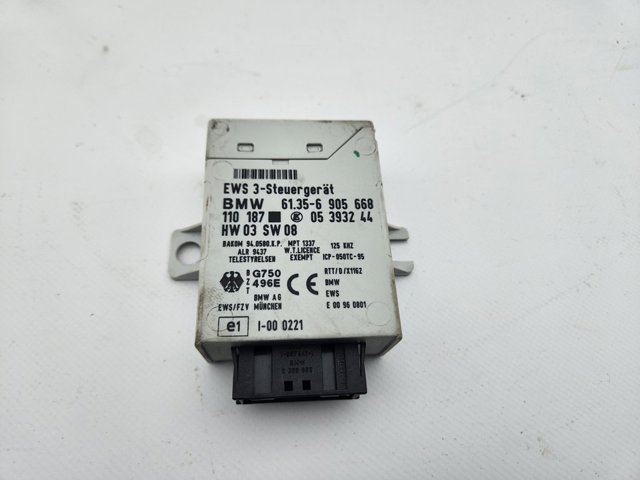 Módulo de direção (Centralina eletrônica) de imobilizador 61356905668 BMW