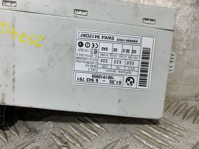 Módulo de direção (Centralina eletrônica) de imobilizador 61356943791 BMW