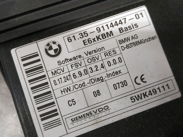 Unidade de conforto 61359114447 BMW