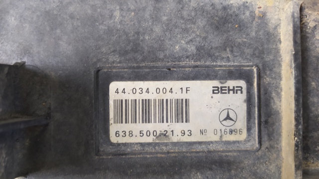 Ventilador elétrico de esfriamento montado (motor + roda de aletas) 6385001093 MERCEDES