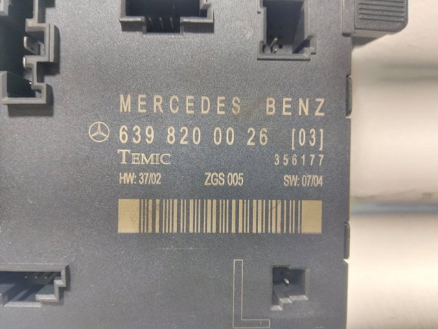 Módulo de conforto da porta dianteira 6398200026 MERCEDES