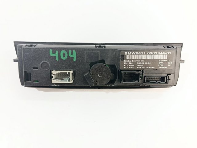 Unidade de controlo dos modos de aquecimento/condicionamento 64116983944 BMW