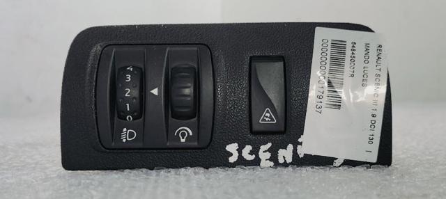 Botão (regulador) de corretor das luzes 648450007R RENAULT