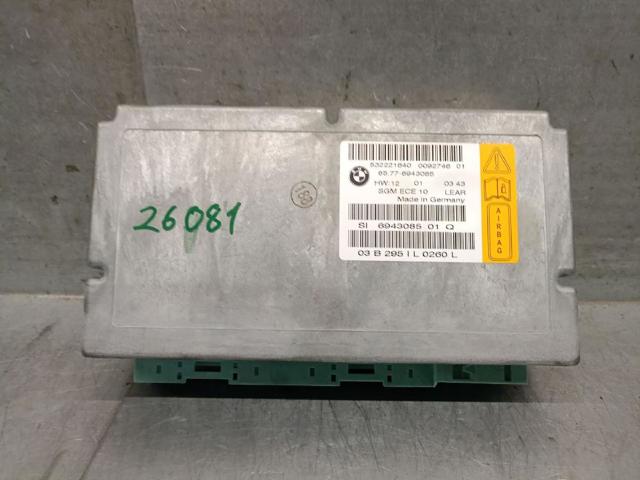 Módulo processador de controlo da bolsa de ar (Centralina eletrônica AIRBAG) 65776943085 BMW
