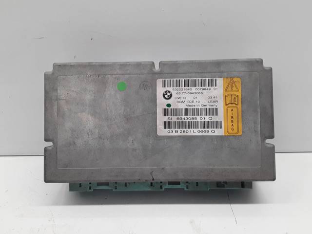 Módulo processador de controlo da bolsa de ar (Centralina eletrônica AIRBAG) 65776943085 BMW