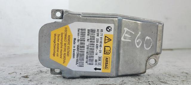 Módulo processador de controlo da bolsa de ar (Centralina eletrônica AIRBAG) 65779118749 BMW