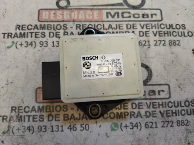 Sensor de aceleração longitudinal 6774602 BMW