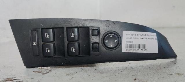 Unidade de botões dianteira esquerda de controlo de elevador de vidro 6943246 BMW