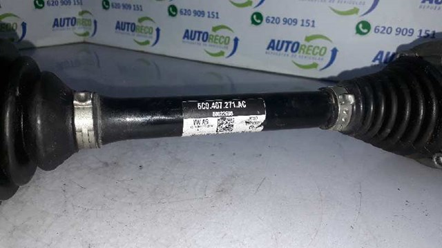 Semieixo (acionador) dianteiro esquerdo 6C0407271AC VAG