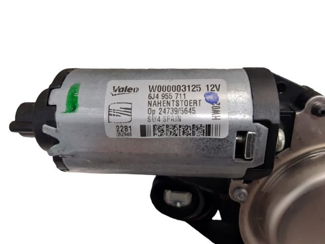 Motor de limpador pára-brisas de vidro traseiro 6J4955711 VAG