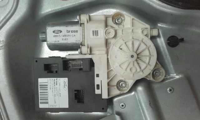 Motor de acionamento de vidro da porta dianteira esquerda 6M5T14B531CA FORD